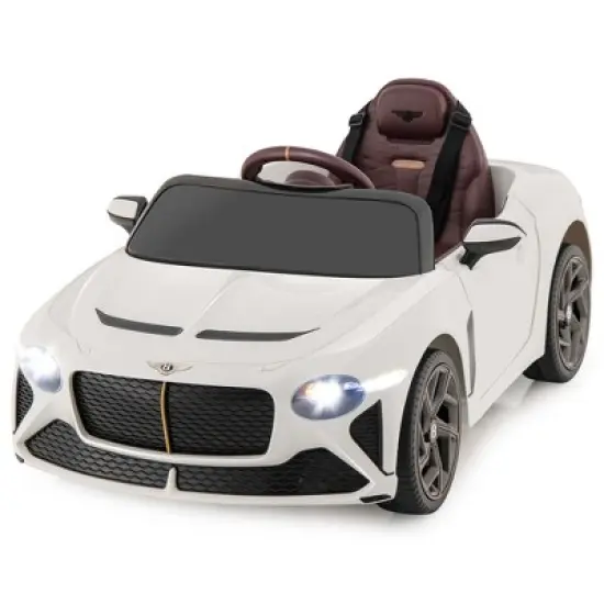 Costway 12V Licensed Bentley Bacalar Kids Electric Ride-on Car with Remote Control Green/Red/White/Black image {11}