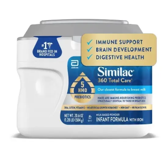 Similac 360 Total Care Non-GMO Powder Infant Formula - 20.6oz image {3}
