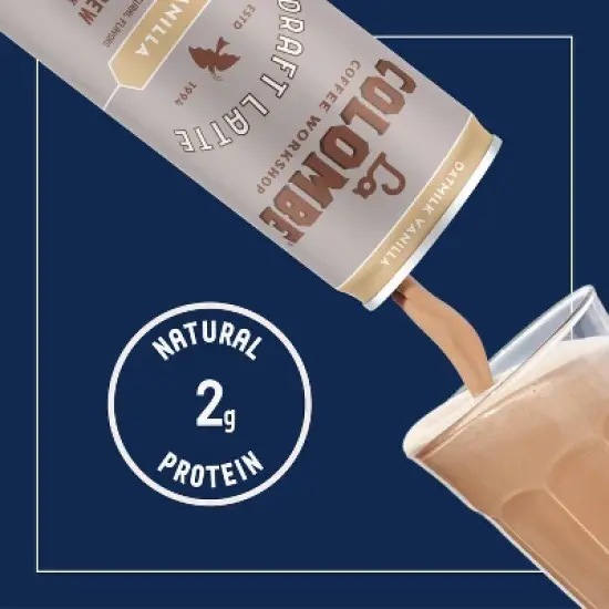 La Colombe Vanilla Draft Latte with Oatmilk - 4pk/9 fl oz Cans image {1}