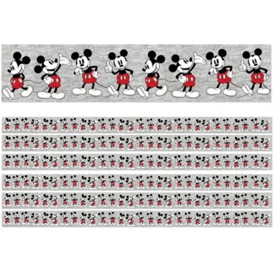 Eureka&reg; Mickey Mouse&reg; Throwback Mickey Poses Deco Trim&reg;, 37 Feet Per Pack, 6 Packs image {3}