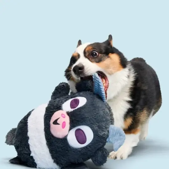BARK Classic Fuzzy Farm Goat Dog Toy image {2}