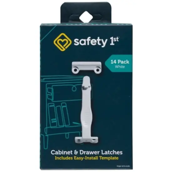 Safety 1st Spring-Loaded Cabinet & Drawer Latches - 10pk image {1}