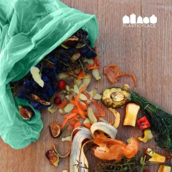 "Plasticplace 64 Gallon Toter Compatible Trash Bags, Green (50 Count) image {1}