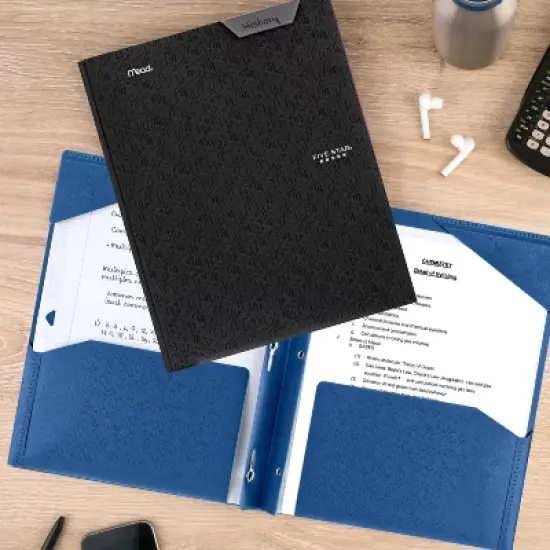 Five Star 2 Pocket Plastic Folder with Prongs image {6}