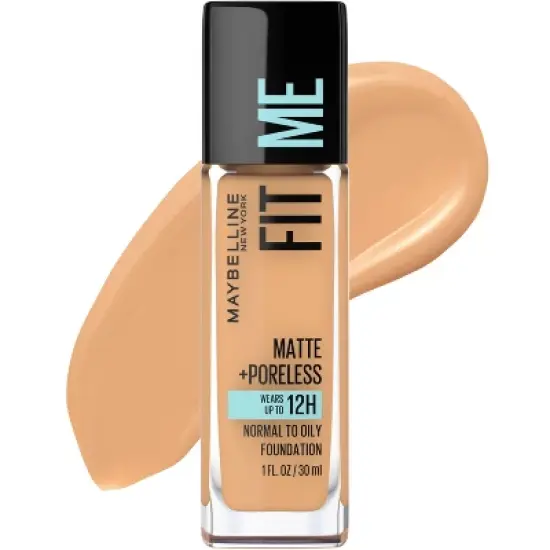 Maybelline Fit Me Matte + Poreless Oil Free Liquid Foundation - 1 fl oz image {20}
