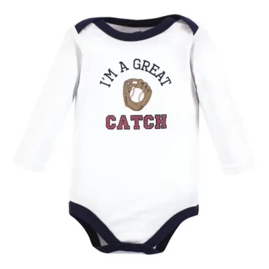 Hudson Baby Unisex Baby Cotton Long-Sleeve Bodysuits, Fall Winter Sports image {3}