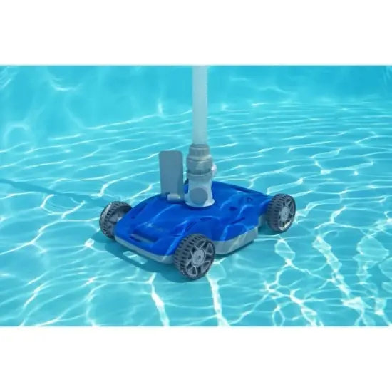 Bestway FlowClear AquaDrift Automatic Above Ground Swimming Pool Vacuum Cleaner with Multidirectional Wheels and 3 Adjustable Settings, Blue image {2}