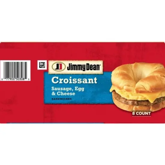 Jimmy Dean Sausage Egg & Cheese Frozen Croissant Sandwiches image {4}
