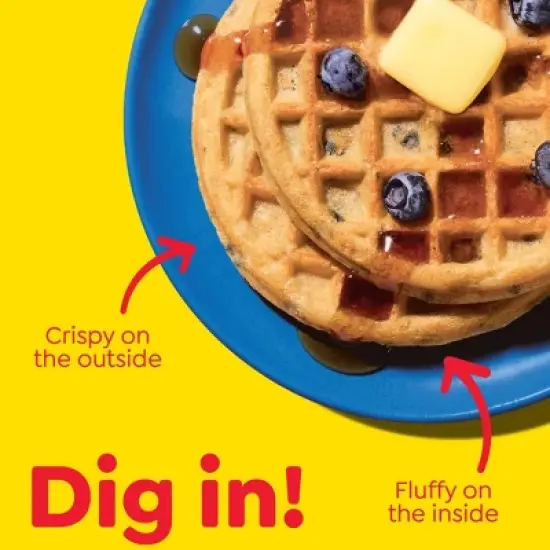Eggo Frozen Waffles Blueberry - 12.3oz/10ct image {4}