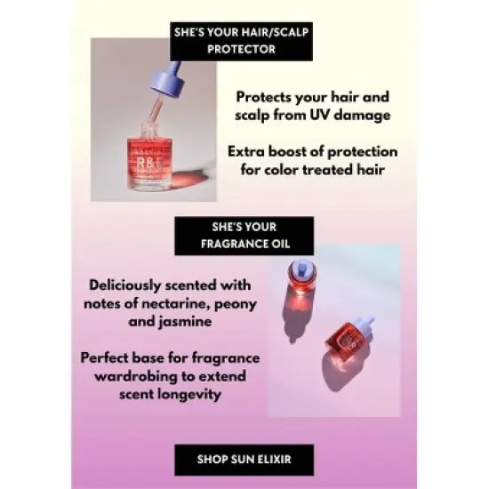 Undefined Beauty R&R Sun Elixir Facial Glow Oil - SPF 30 - 1fl oz image {6}