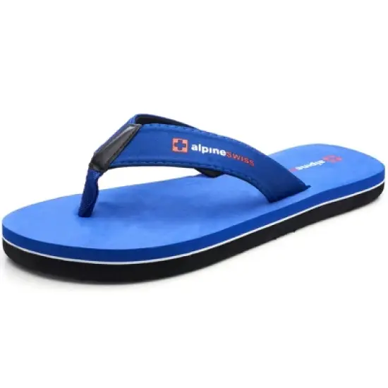 Alpine Swiss Mens Flip Flops Beach Sandals Lightweight EVA Sole Comfort Thongs image {8}