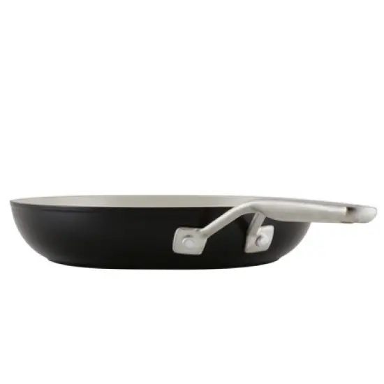 KitchenAid 10pc Hard Anodized Ceramic Nonstick Cookware Set Matte Black: Lifetime Warranty, Hand Wash, Gas Compatible image {9}