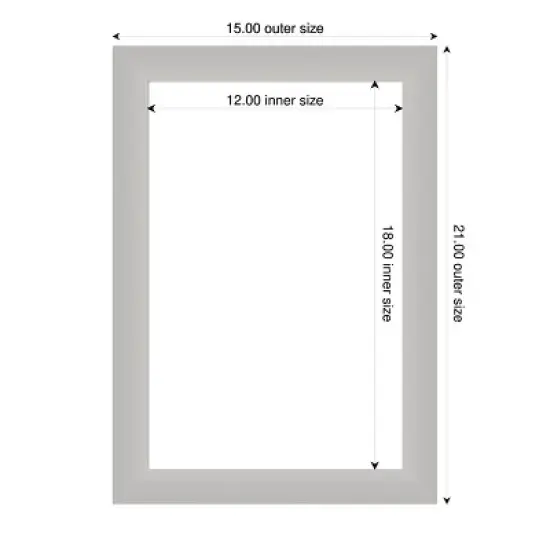 Amanti Art Low Luster Silver Framed Dry Erase Magnetic Board image {4}