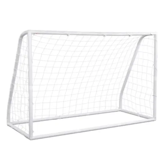 NAYSAYE Sports Nets and Rebounders 3 in 1 Soccer Goal with Target Cloth PVC Pipe Football Goal for Training Entertainment, White, 32.67"*14.17"*5.9" image {5}