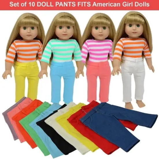 The New York Doll Collection Doll Solid Colors Jeans image {3}