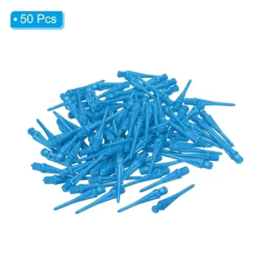 Unique Bargains 2BA Thread Plastic Soft Dart Tips Replacement Accessories 50 Pcs image {2}