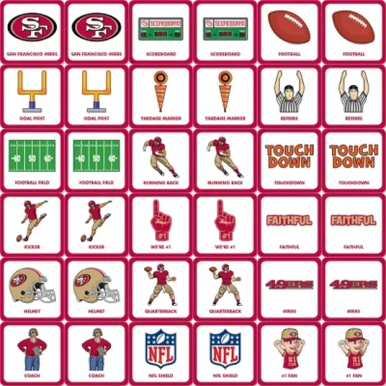 MasterPieces Officially Licensed NFL San Francisco 49ers Matching Game for Kids and Families image {2}