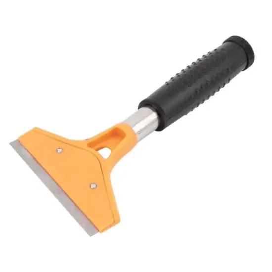 Unique Bargains Metal Blade Plastic Handle Scraper Tool Black Orange 4" 1 Pc image {3}