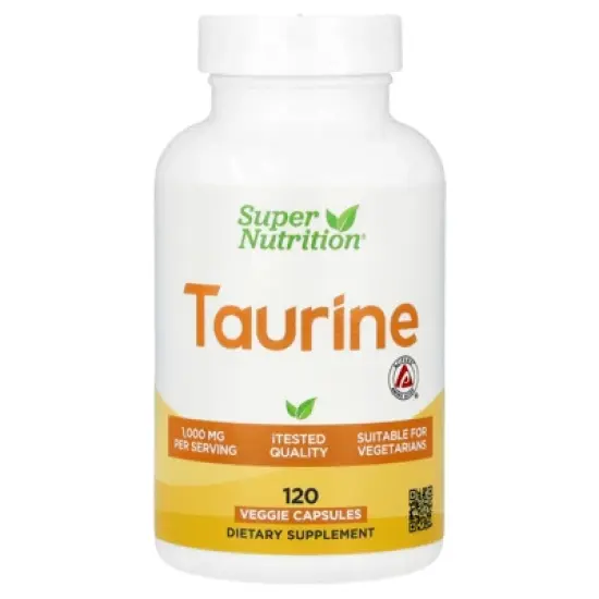 Super Nutrition Taurine, 120 Veggie Capsules (500 mg per Capsule) image {4}