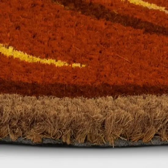 1'6"x2'6" Pumpkin Coir Doormat Orange - Room Essentials&trade; image {2}