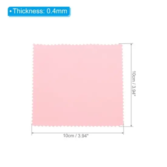 Unique Bargains Reusable Double-Sided Microfiber Brass Jewelry Cleaning Cloth 50 Pcs image {1}