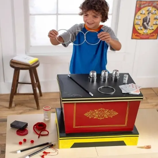 HearthSong - 300-Trick Ultimate Legends of Magic Kit with Illusion Box and Props for Kids Imaginative Magical Play image {2}