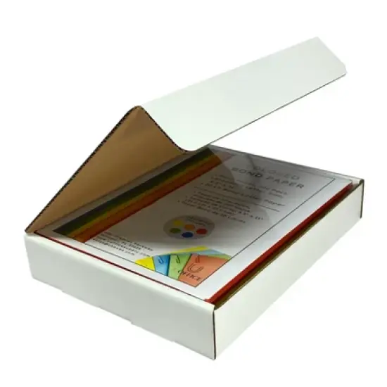 UOFFICE Bulk Pack of 50 White Corrugated Mailer and Literature Boxes (11" x 8.75" x 2") image {5}