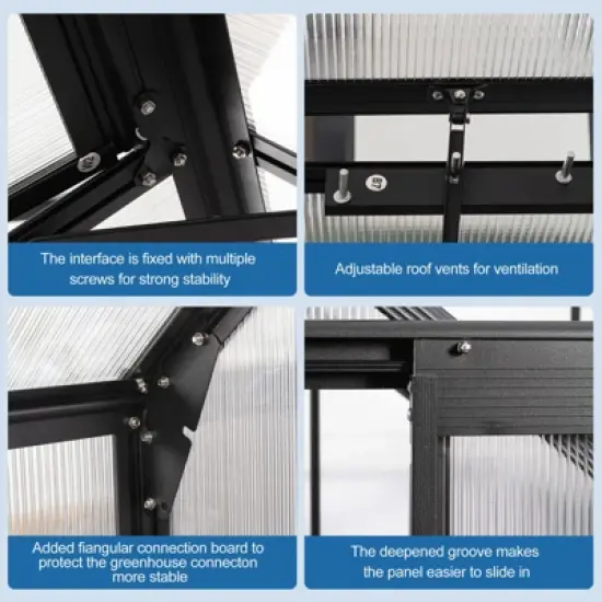 Polycarbonate Greenhouse for Outdoors in Winter image {3}