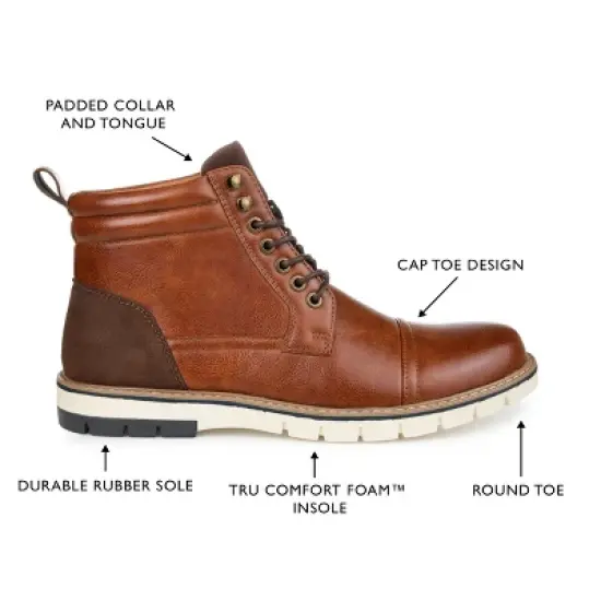 Vance Co. Lucien Cap Toe Ankle Boot image {7}