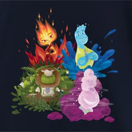 Girl's Elemental Four Element Friends T-Shirt image {1}