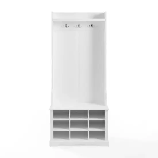Anderson Shoe Storage Hall Tree White - Crosley image {2}
