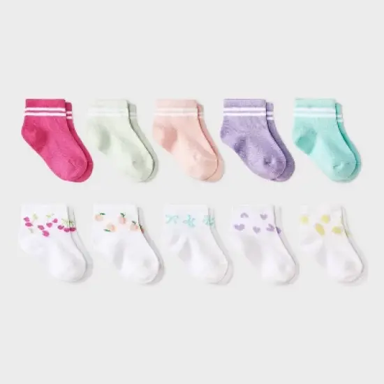 Toddler 10pk 'Fruits' Ankle Socks - Cat & Jack&trade; image {3}