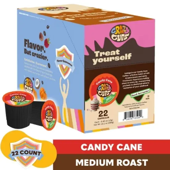 Decaf Candy Cane Flavored Coffee Pods image {1}