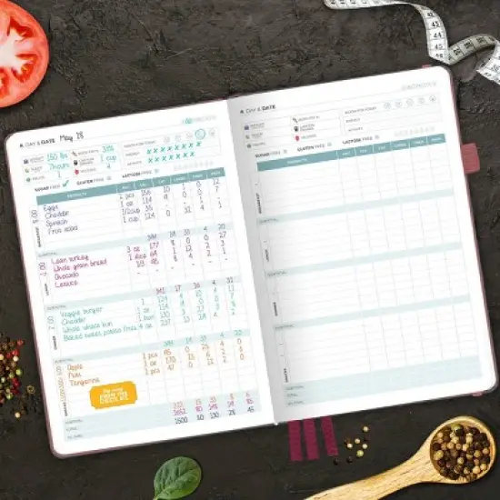 Undated Planner Food Journal 5.5"x8" Rose Gold - Clever Fox image {3}