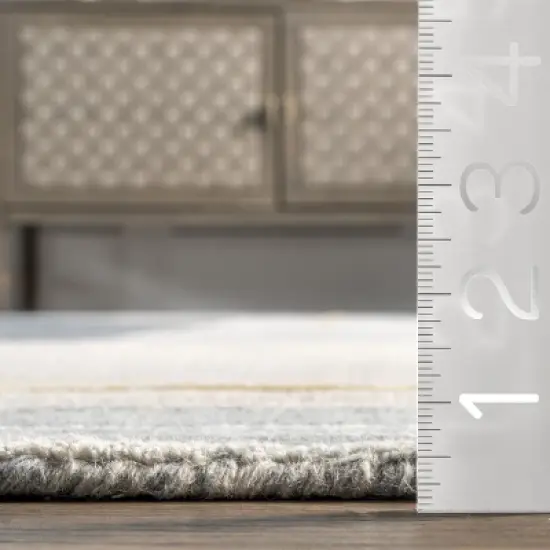 Shelley Abstract Striped Wool Area Rug image {2}