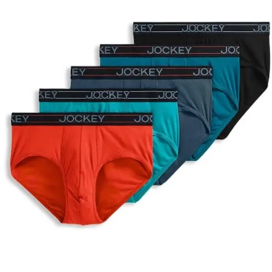 Jockey Men's Lightweight Cotton Blend Brief - 5 Pack image {4}