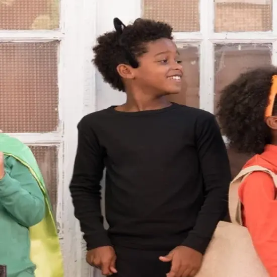 Leveret Kids Long Sleeve Solid Boho Color T-Shirt image {2}