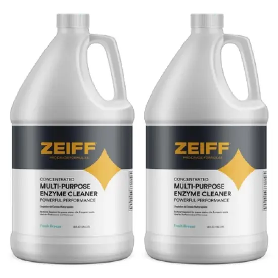 Zeiff Pro-Grade Multi-Purpose Enzyme Cleaner - Powerful Cleaning & Odor Eliminating Formula For Professional & Home Surfaces - 2 Gallon, Fresh Breeze image {7}