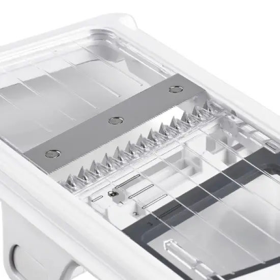 Zyliss Easy Control Handheld Kitchen Slicer Red/Gray/White: Mandoline Vegetable & Potato Slicer, Ergonomic Handle, Dishwasher-Safe image {7}