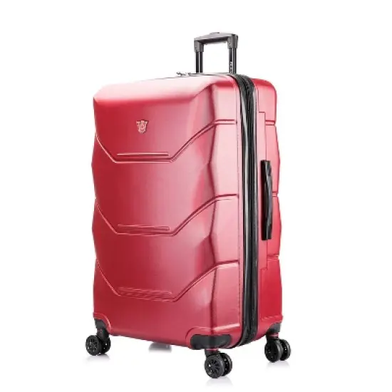 DUKAP Zonix Lightweight Hardside Large Checked Spinner Suitcase image {17}