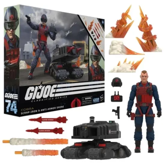 G.I. Joe Classified Series Cobra Scrap-Iron Action Figure and Anti-Armor Drone image {2}