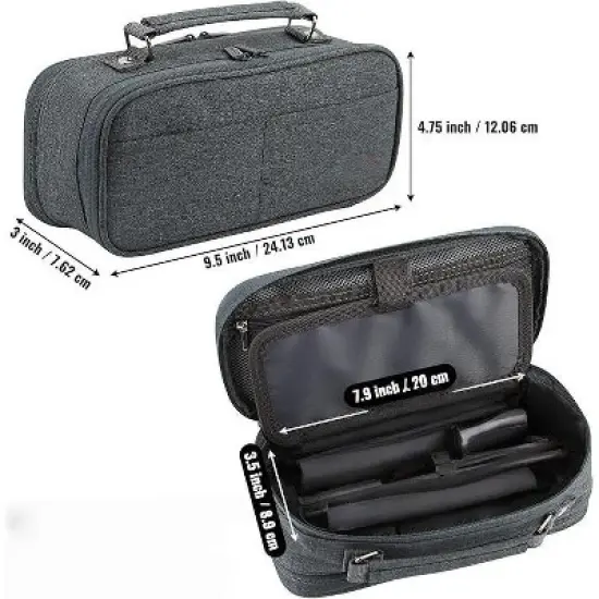 Pencil Case, Large Capacity Pencil Case Organizer; Double Zipper Storage Bag; Big Pencil Pouch image {6}