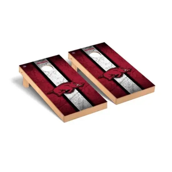 NCAA Arkansas Razorbacks Premium Cornhole Board Vintage Version image {1}