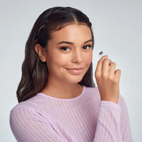 KISS Products imPRESS Easy Tab Press On Self Adhesive Eyelashes - Authentic Natural - 20ct image {3}