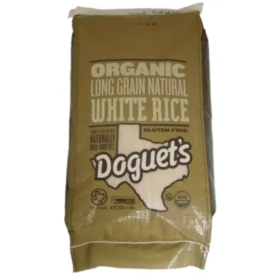 Doguet's Organic Long Grain White Rice - 25 lb image {3}