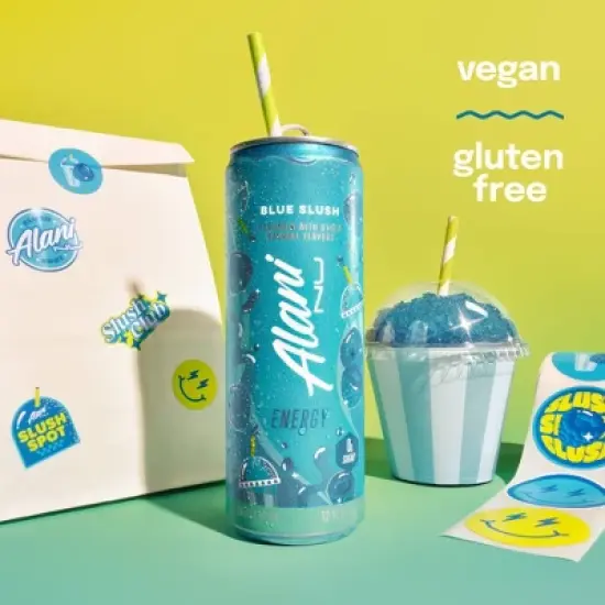Alani Blue Slush Energy Drink - 12 fl oz Can image {4}