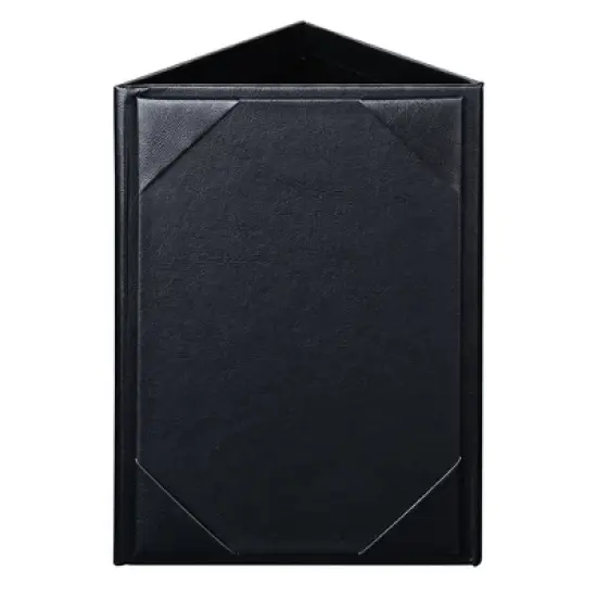 WeChef 10Packs 4"x 6" 3 Sides Table Tent Holder Menu Holder for Bar Cafe Restaurant Black image {3}