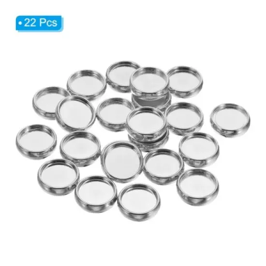 Unique Bargains Plastic DIY Notebook Planner Round Binder Rings 22 Pcs image {2}