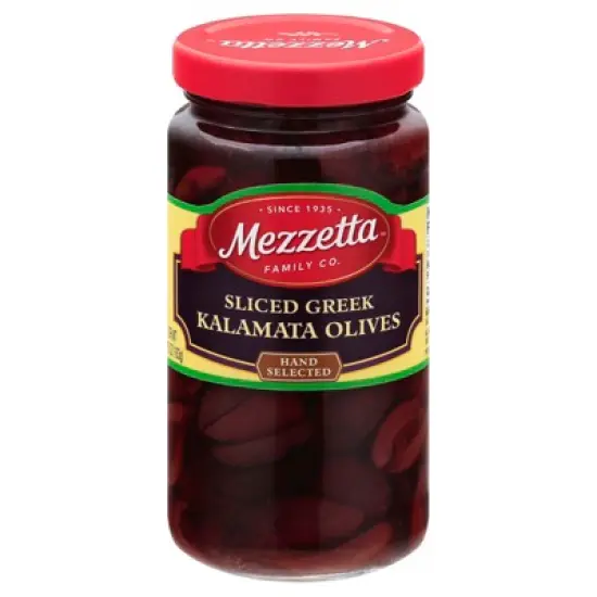 Mezzetta Sliced Greek Kalamata Olives - Case of 6/5.75 oz image {1}