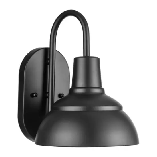 Prominence Home Brightondale Industrial Outdoor Scone Lantern Coach Light with Comprehensive Instructions and Troubleshooting Manual, Black image {6}